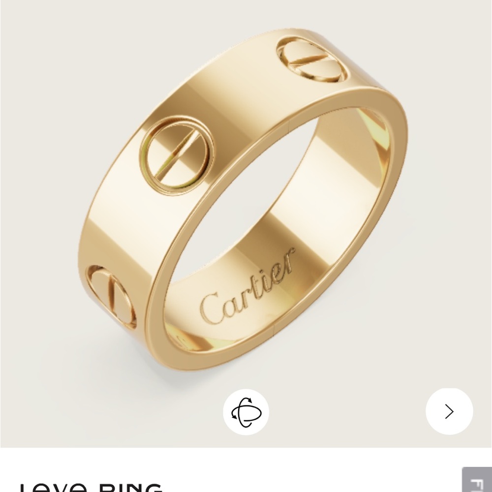 Cartier Love Ring (regular width) in 18k yellow gold. Size 51.